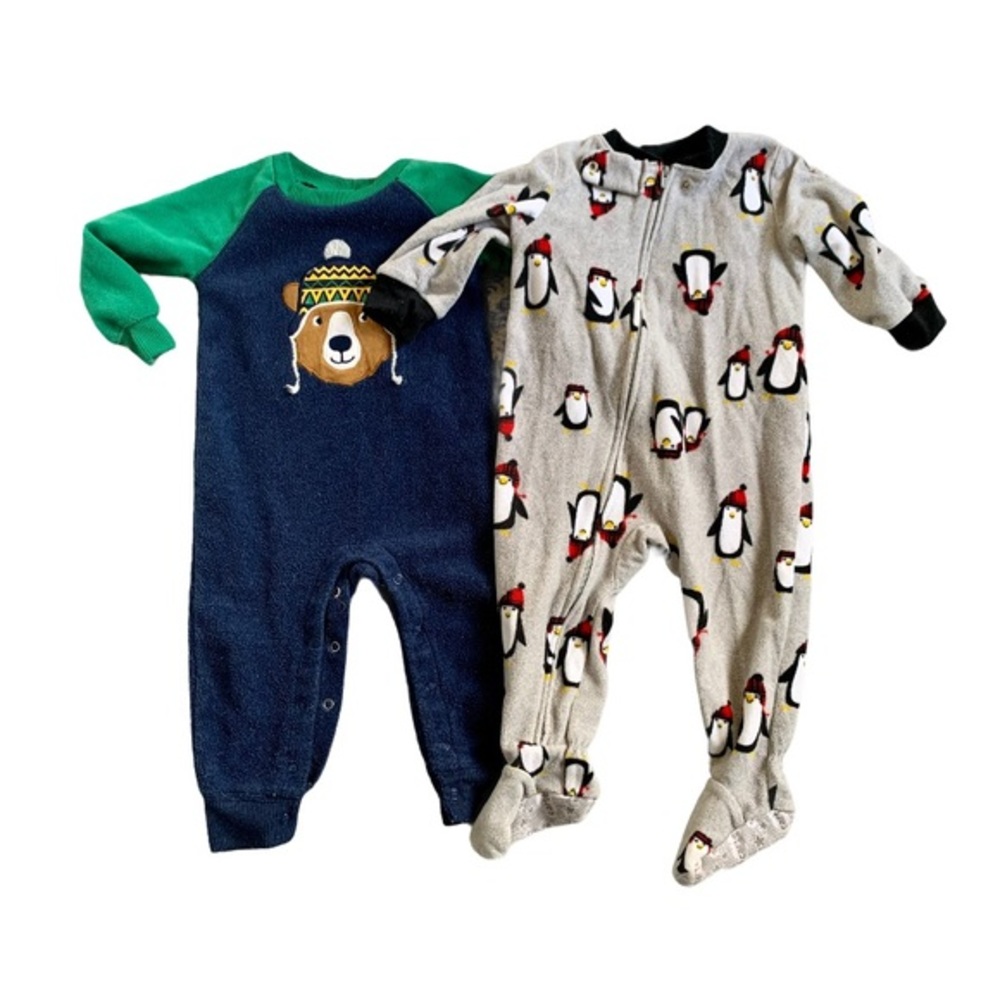 Carters Fleece Pajama and Onesie | 12M